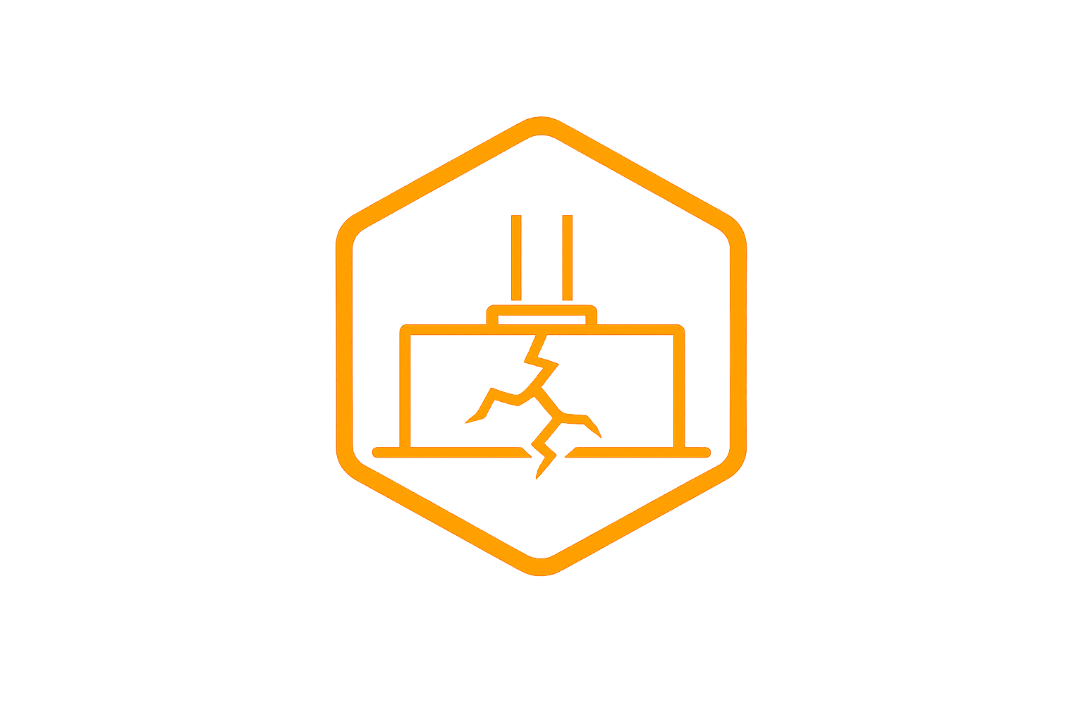 cracked foundation icon